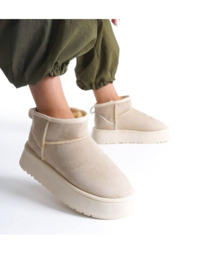 İçi Tüylü Kalın Taban Yarım Bot